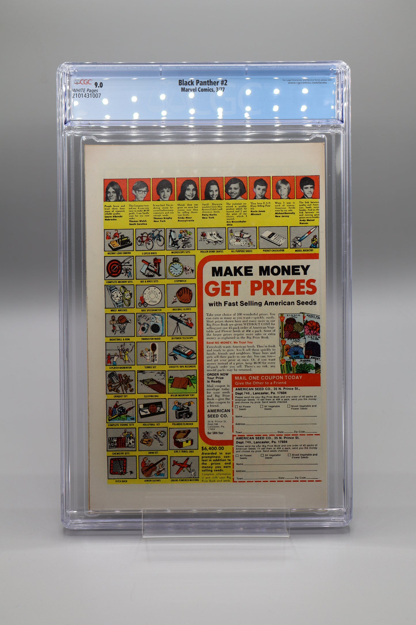 Black Panther #2 Newsstand CGC 9.0