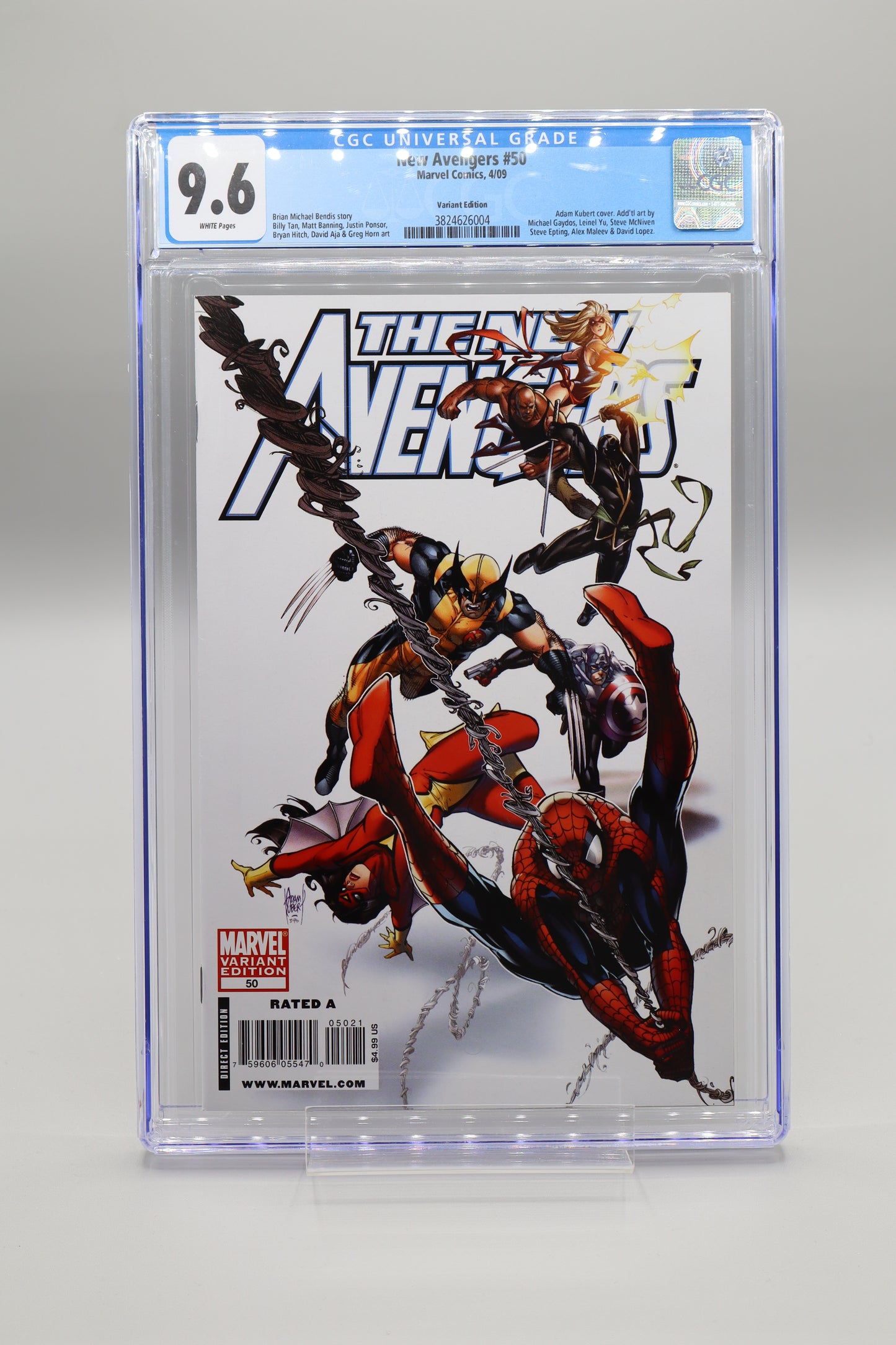 The New Avengers #50 Adam Kubert CGC 9.6