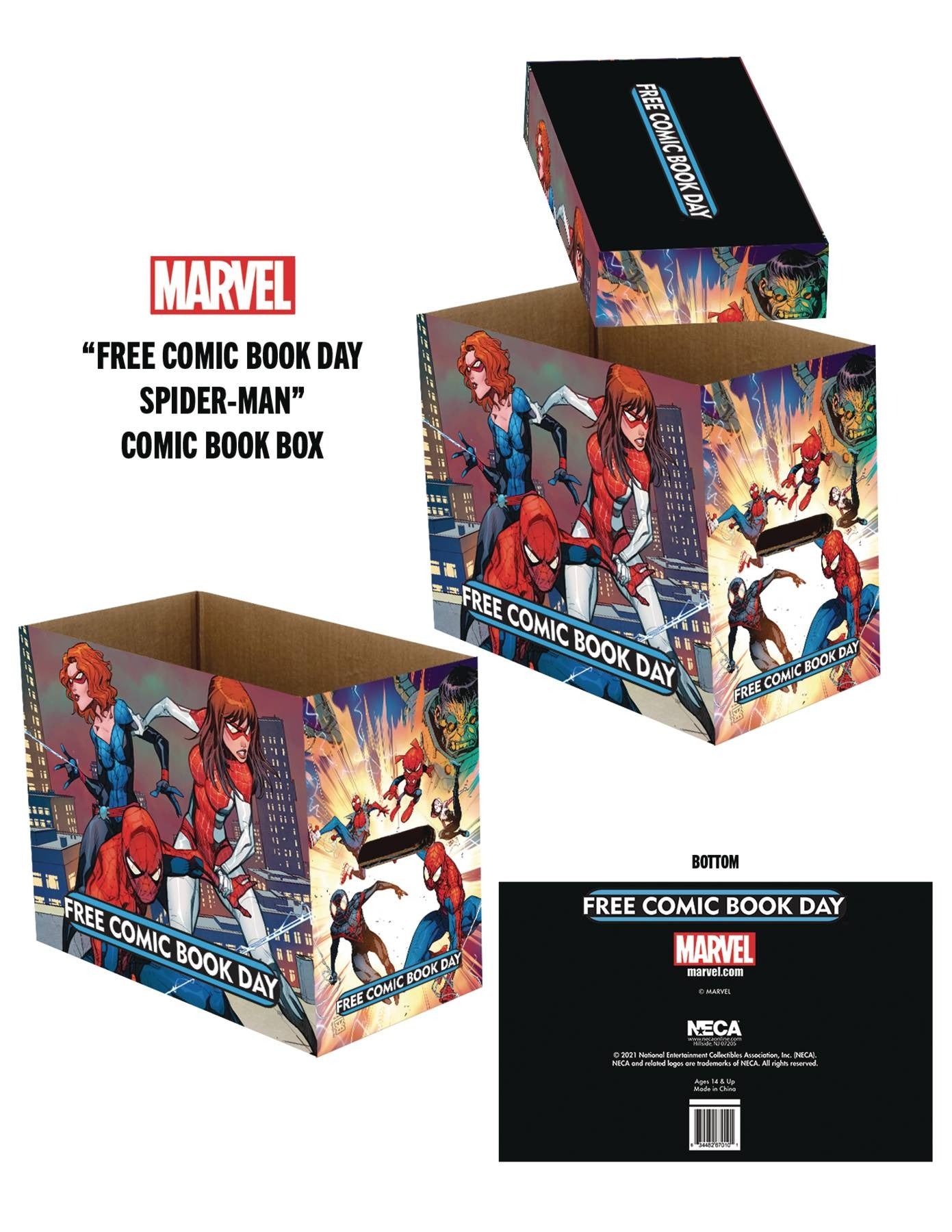 FCBD 2022 MARVEL SPIDER-MAN 5PK SHORT COMIC STORAGE BOX