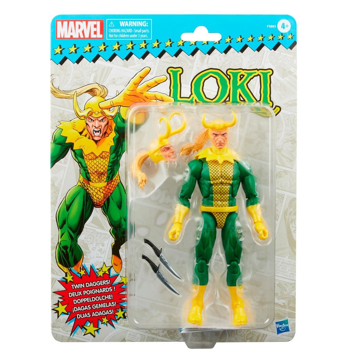 Marvel Legends Series Loki 6-inch Retro Action Figure