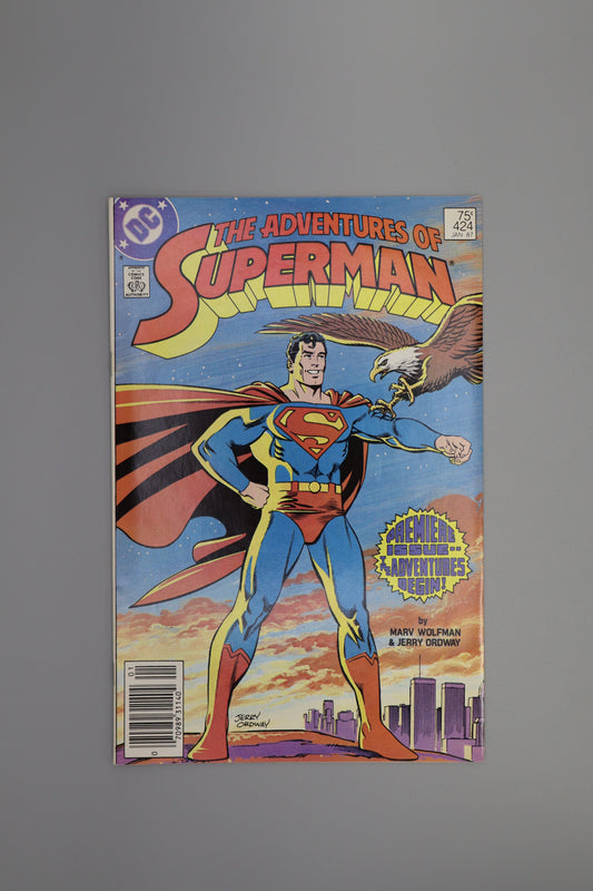 The Adventures of Superman #424 Newsstand