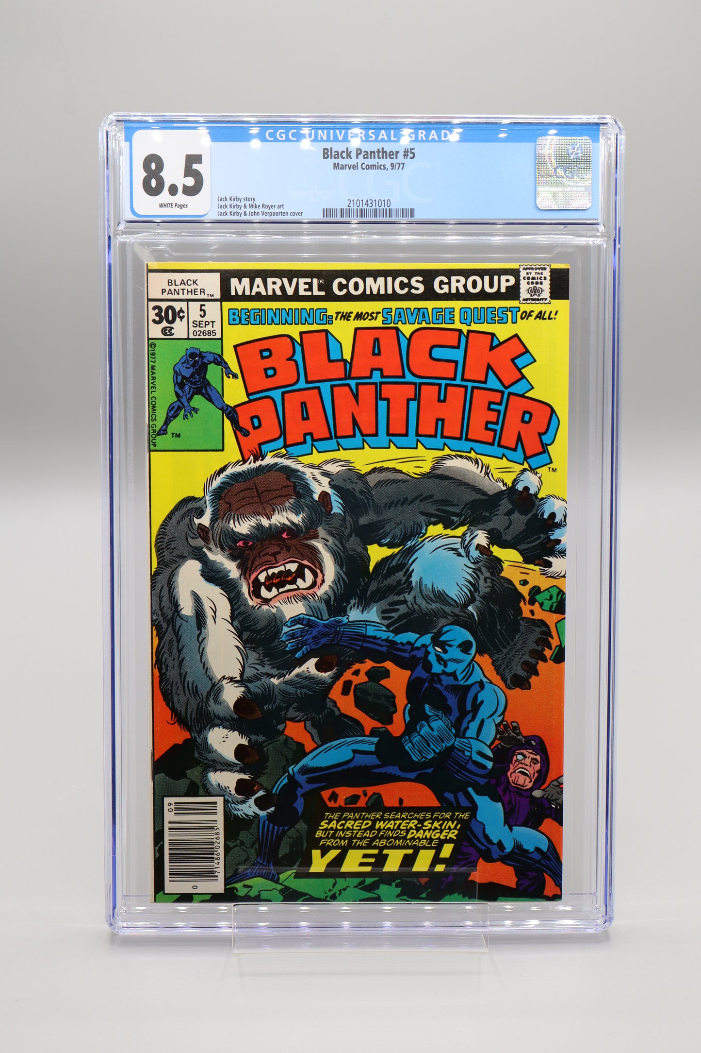 Black Panther #5 Newsstand CGC 8.5