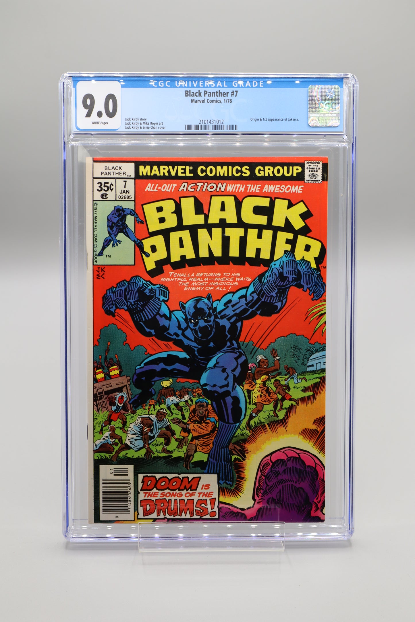 Black Panther #7 Newsstand CGC 9.0