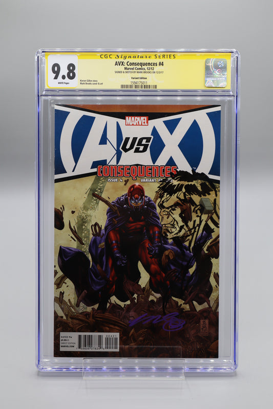 AVX: Consequences #4 Mark Brooks CGC 9.8 Signature Series