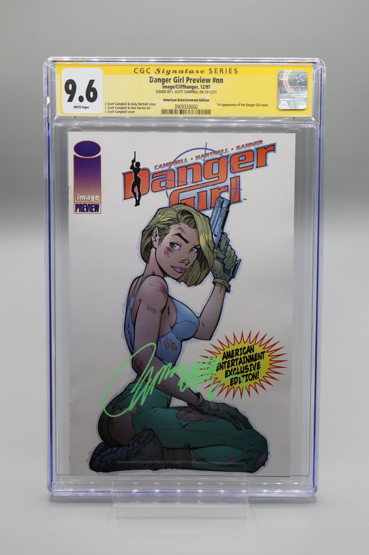 Danger Girl #Preview CGC 9.6 Signature Series