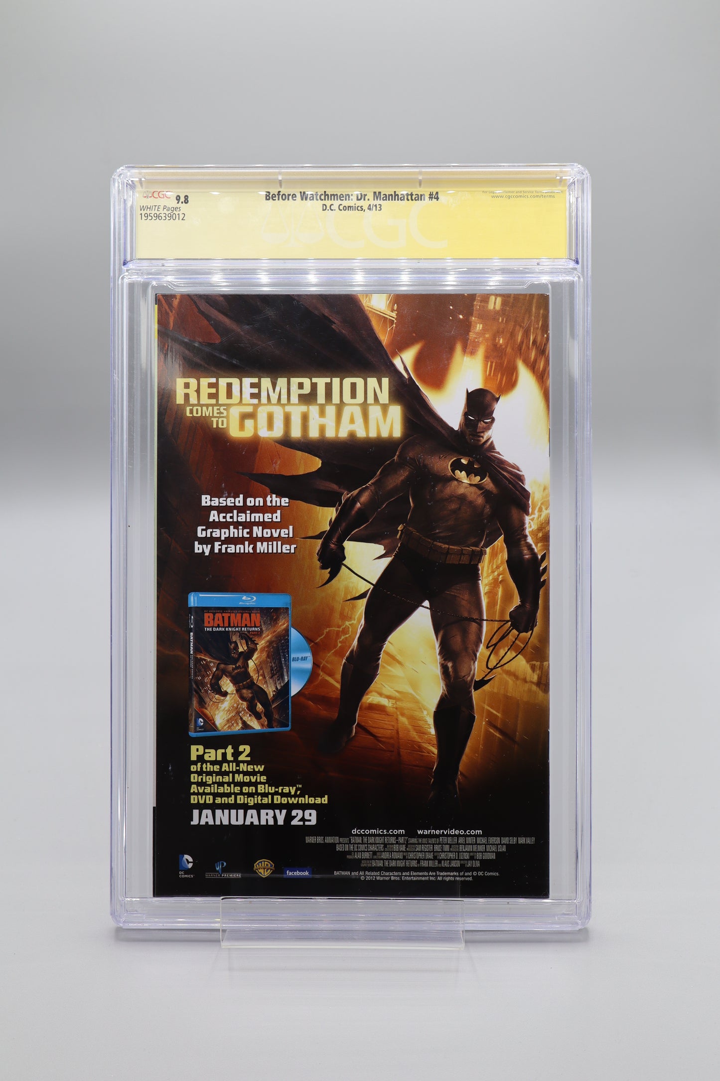 Before Watchmen: Dr. Manhattan #4 Adam Hughes CGC 9.8 Signature Series