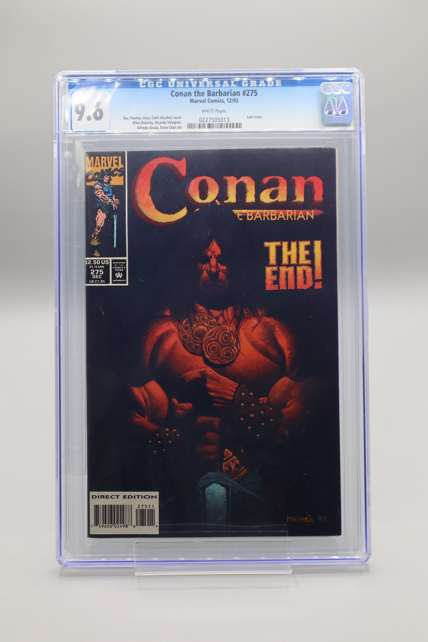 Conan The Barbarian #275 Colin MacNeil CGC 9.6