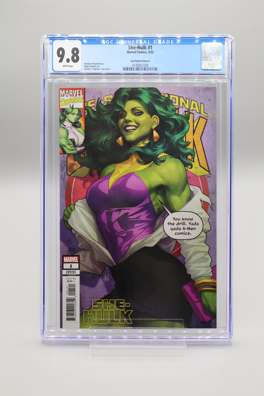 She Hulk #1 Artgerm Lau CGC 9.8