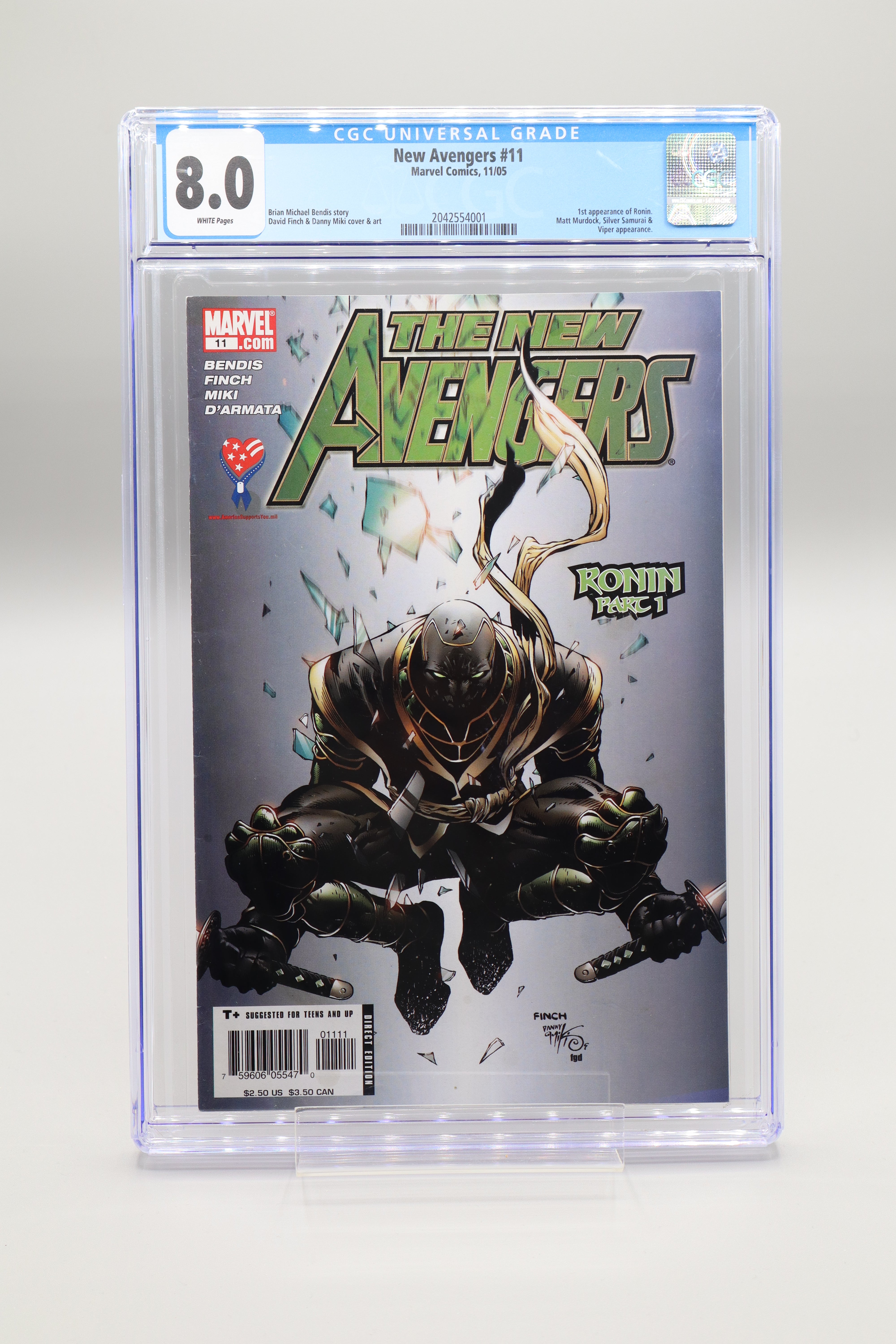 CGC 8.0 New hotsell avengers #11