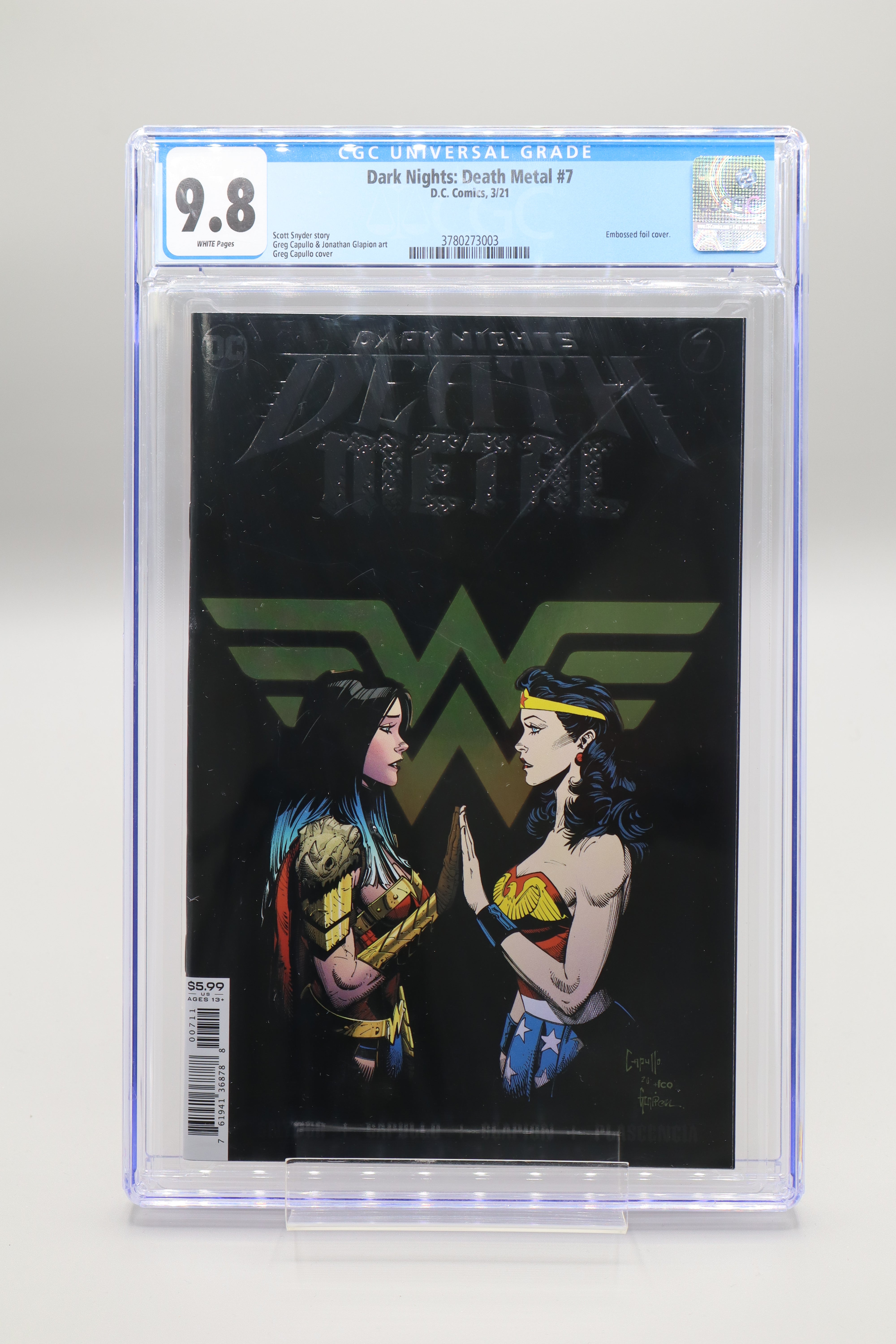 Dark Nights: Death Metal #7 CGC 9.8 (DC Comics) First shops Appearance Yara Flor